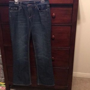 New York & Company Curvy Low Rise Boot Cut Jeans
